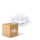 Mehrfachpackung 10x LED Schwenkbar Spot Weiß Rund 6W 520lm 60D - 927  | 85mm - IP54 - Dimmbar - Höchste Farbwiedergabe