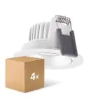 Mehrfachpackung 4x Ledvance LED  SPOT ADJUST Aluminium  8W 720lm 36D - 940  | Ausschnitt 68mm - IP20 - Höchste Farbwiedergabe -  Dimmbar