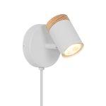D'Lite Spot Beitem Métal Dépolie Blanc FSC Bois | Convient Pour 1x GU10
