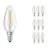 Lot 10x Ledvance CLASSIC LED E14 Bougie Filament Claire 4W 470lm - 827 | Remplacement 40W