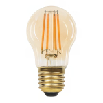 LED E27 Boule Filament Ambre 4.1W 350lm - 822 | Dimmable - Remplacement 32W