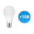Lot 100x Budgetlight LED ampoule Lucent Classic Pro LED E27 Poire Dépolie 5.5W 470lm - 827 Blanc Très Chaud | Dimmable - Équivalent 40W